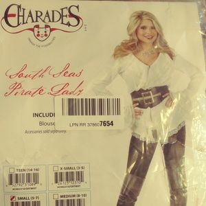 Pirate lady blouse top only costume